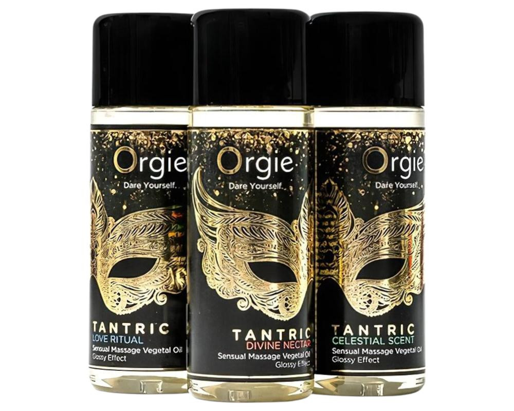 Orgie Tantric - zmyselná sada masážnych olejov (3x30ml)