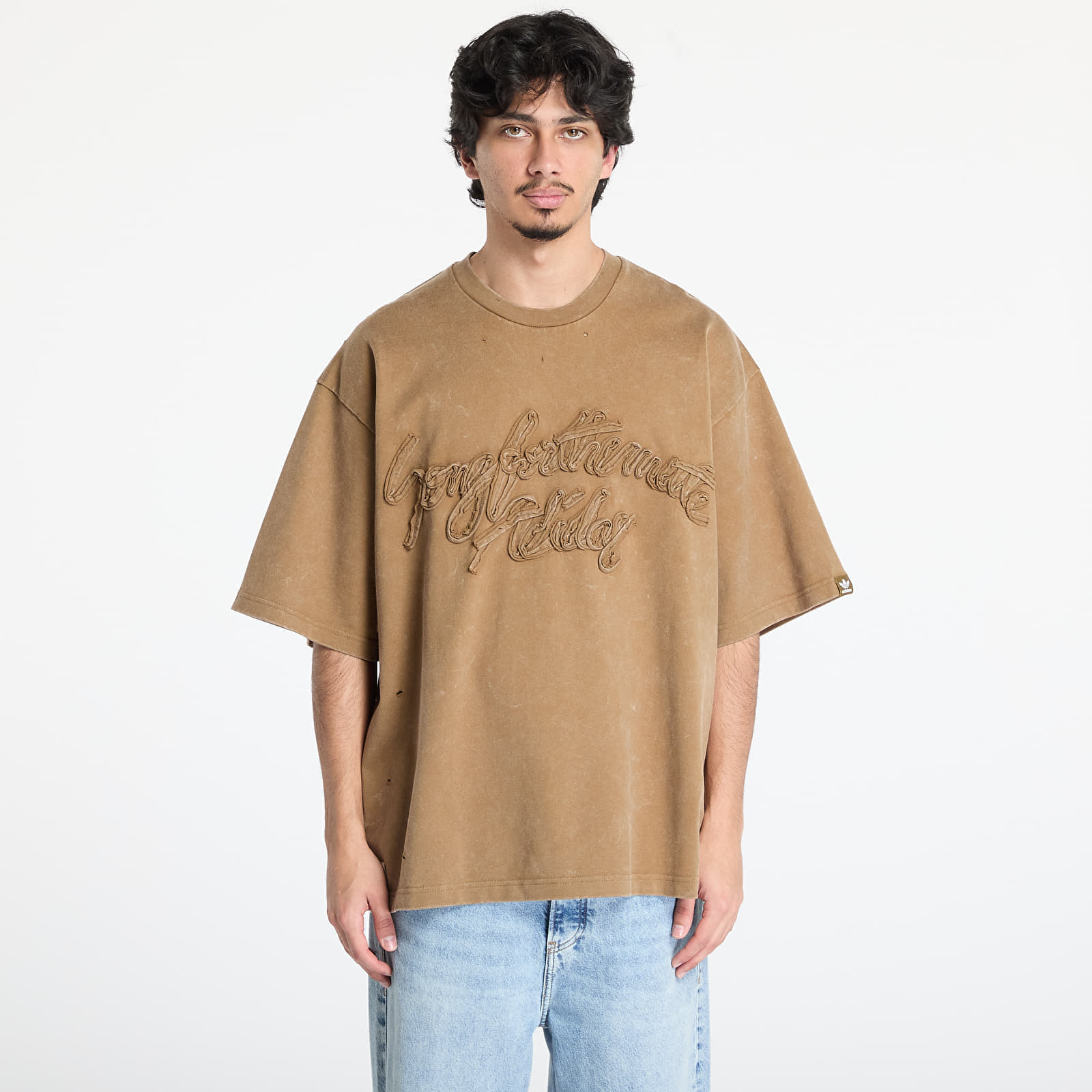 Tričko adidas Song For The Mute Wased Tee Brown/ Earth M
