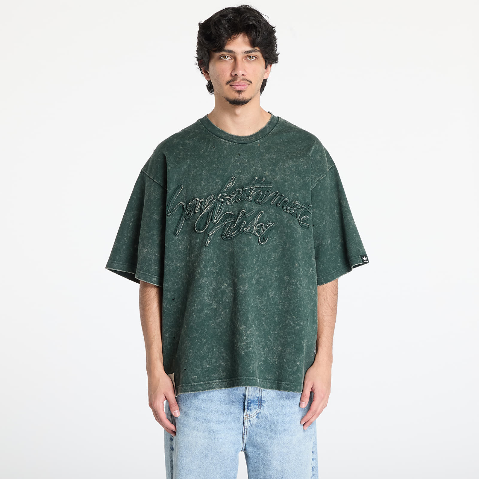 Tričko adidas Song For The Mute Wased Tee Green/ Shadow Green S