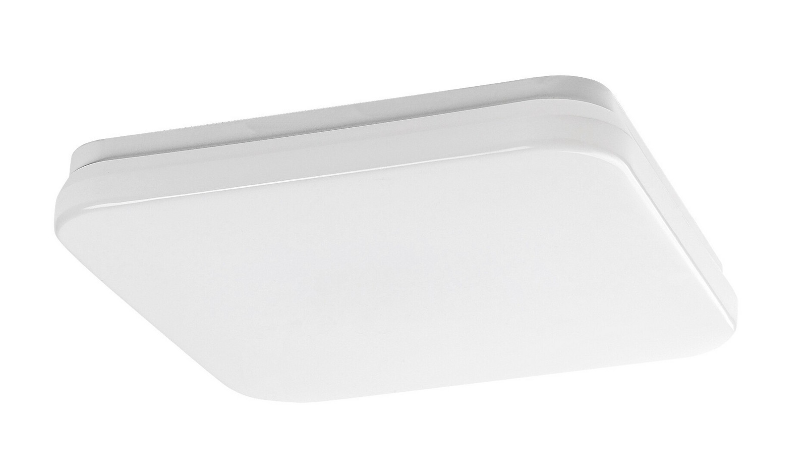 Rabalux Biele stropné LED svietidlo Lowar hranaté 285x285mm 18W IP44 CCT 77181