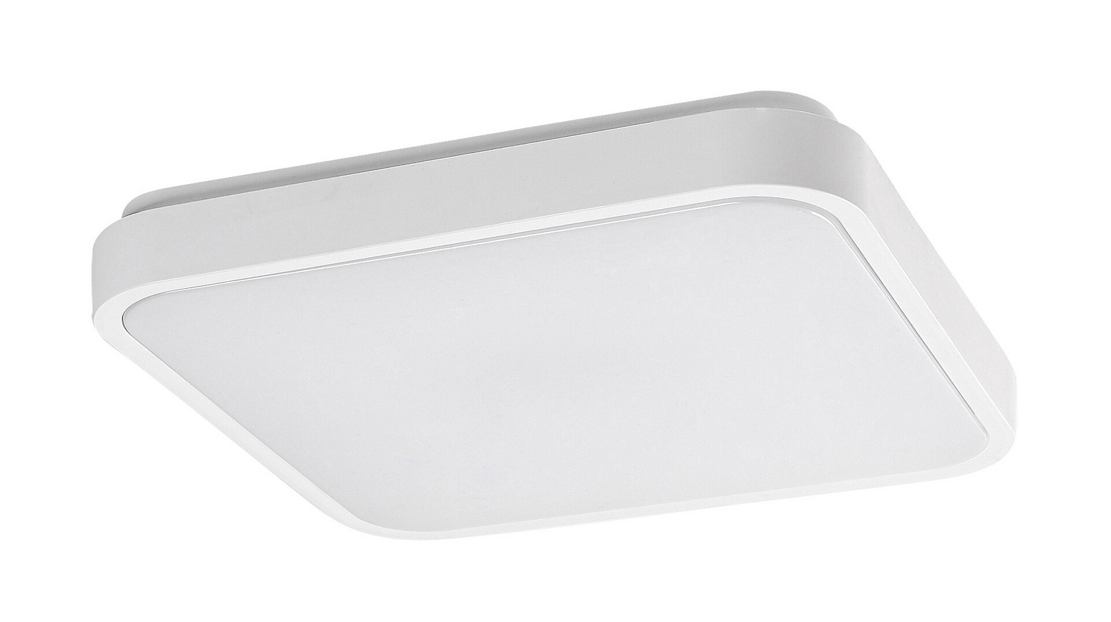 Rabalux Biele stropné LED svietidlo Lowar s pohybovým čidlom hranaté 285x285mm 18W IP44 s DO Farba svetla: Teplá biela 77137