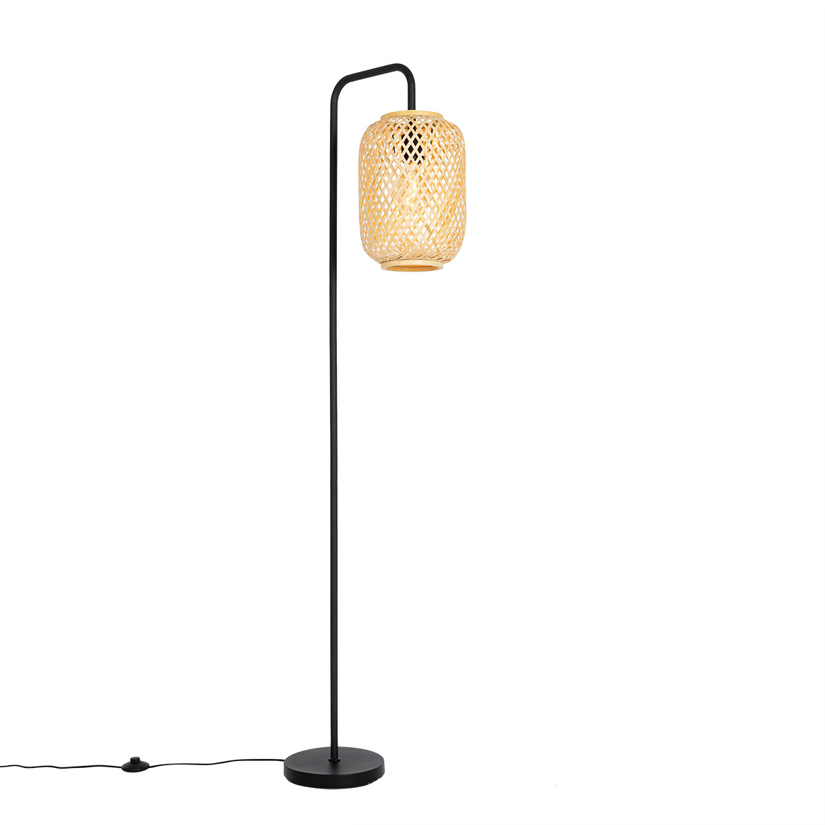 Inteligentná stojaca lampa bambusová vrátane WiFi ST64 - Yvonne