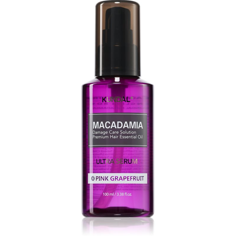 KUNDAL Macadamia Ultra Serum Pink Grapefruit regeneračné olejové sérum pre poškodené vlasy 100 ml