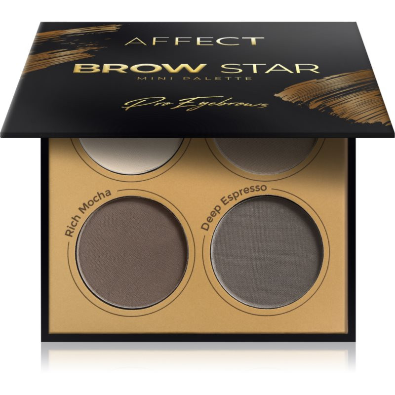 Affect Brow Star paletka púdrových tieňov na obočie 4x2 g