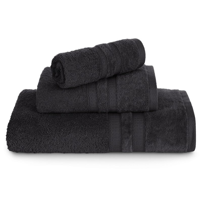 ArtFir Osuška PORTO | čierna 70 x 140 cm