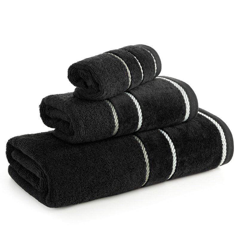 ArtFir Osuška NEL | čierna 70 x 140 cm