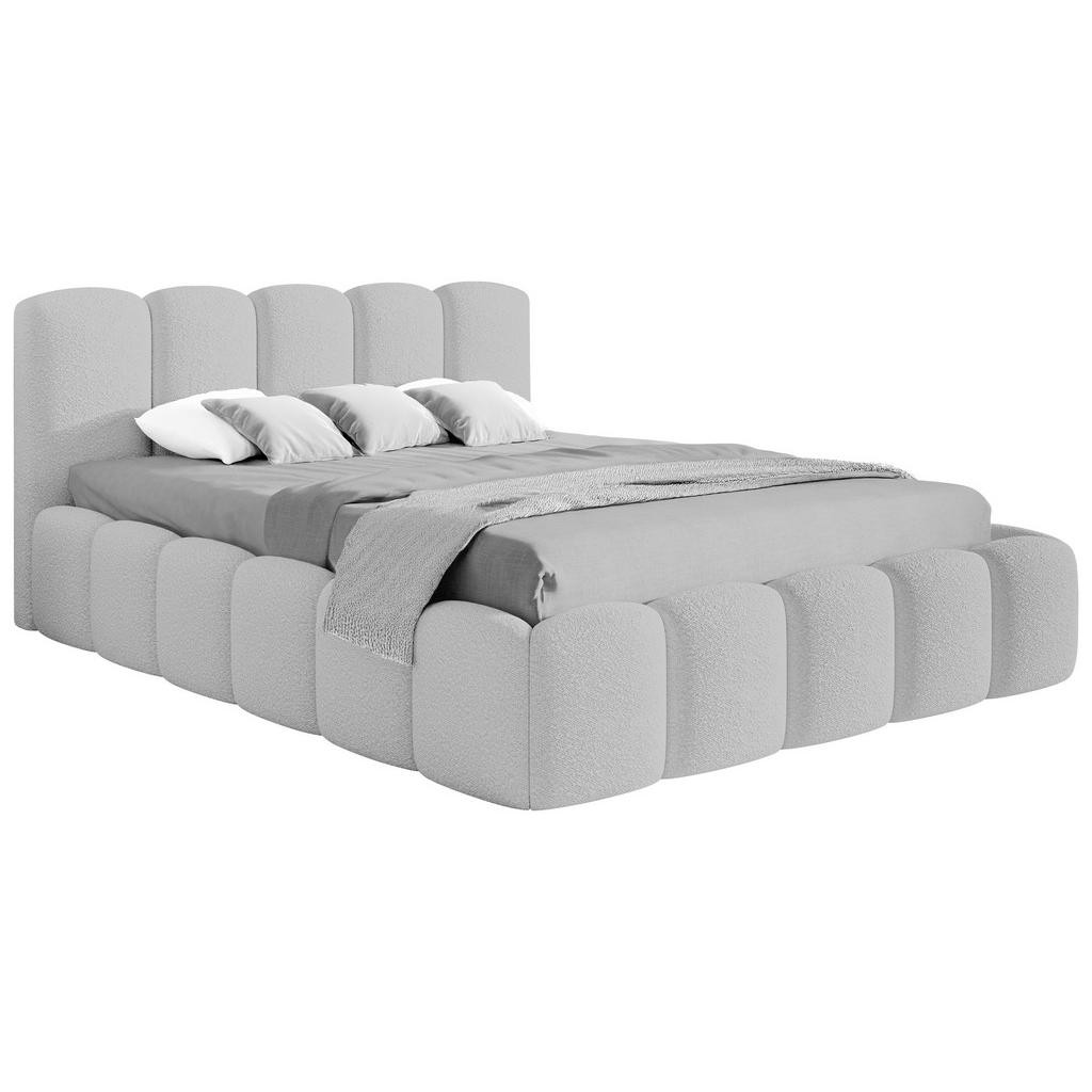 Livetastic ČALÚNENÁ POSTEĽ, 160/200 cm, textil, sivá