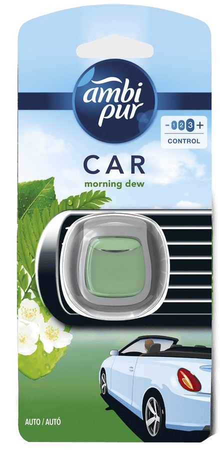 AMBIPUR Car, Morning Dew, Osviežovač vzduchu do auta, náhradná náplň 2 ml