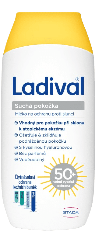 LADIVAL suchá pokožka mlieko OF50+, 200 ml