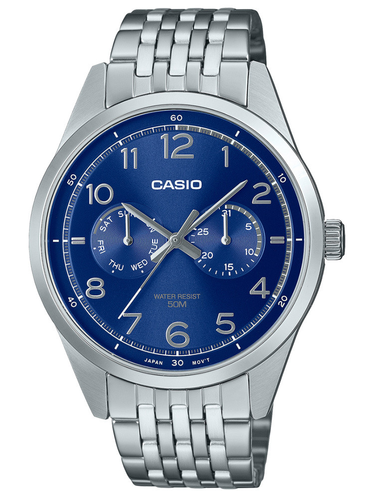 PÁNSKE HODINKY CASIO MTP-E340D-2A (zd264b) + KRABIČKA