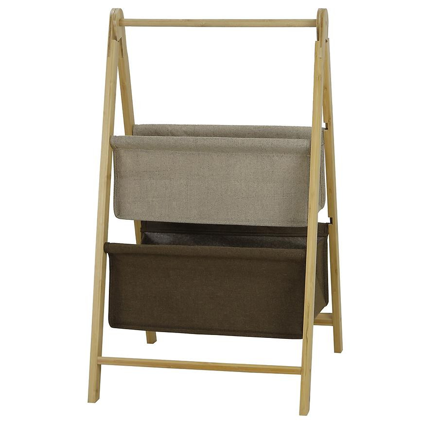 Dvojposchodový skladací stojan 44x44 h77