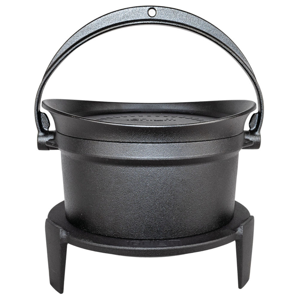 Liatinový hrniec Ignium Aidan Dutch Oven s podstavcom - čierny