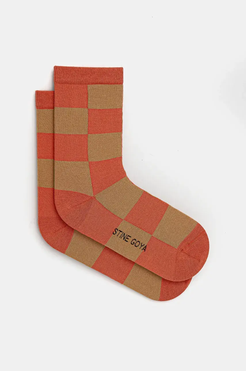 Ponožky Stine Goya dámske, oranžová farba, SG-SS25-A011-2288