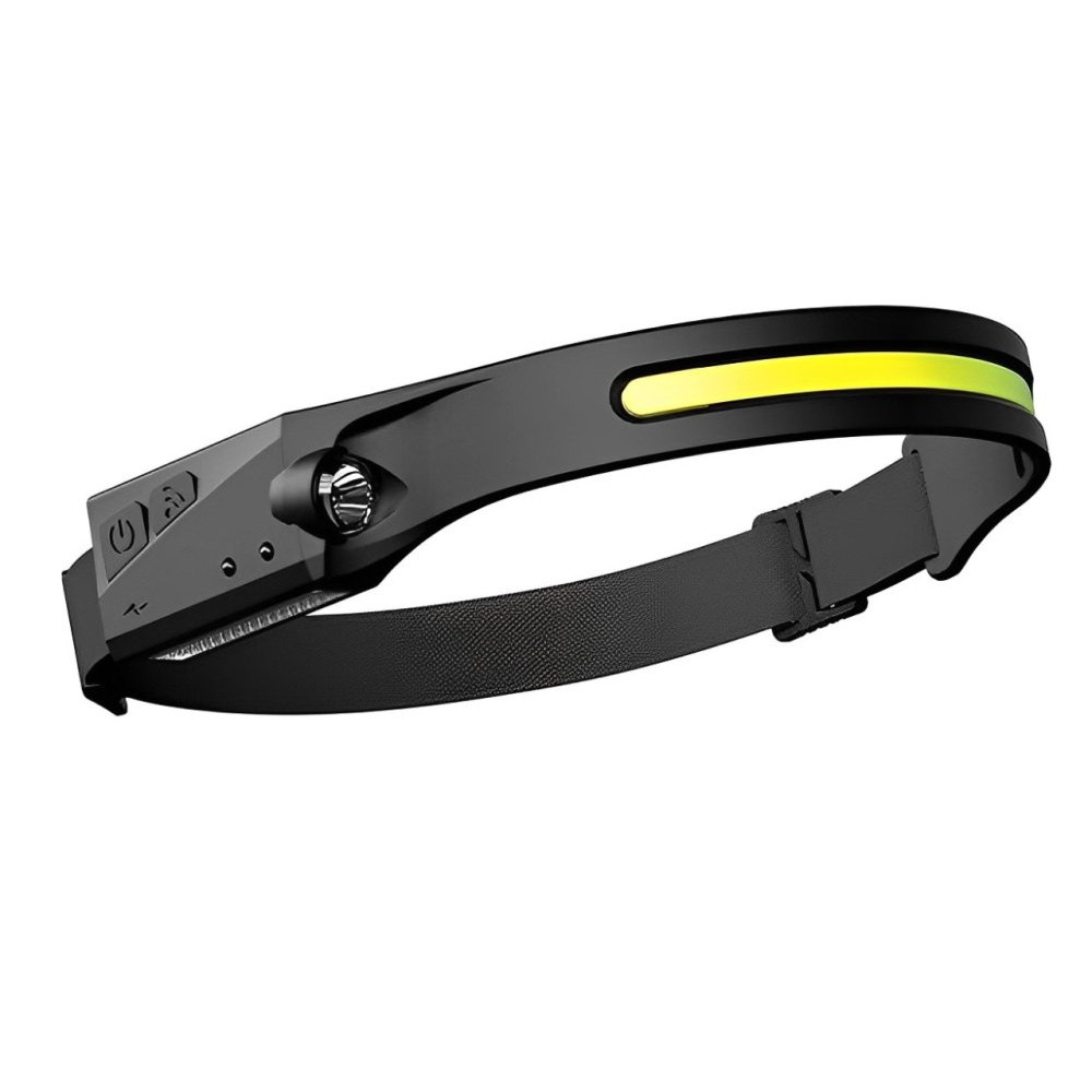 Univerzálna dobíjacia COB LED čelovka Headlamp - čierna