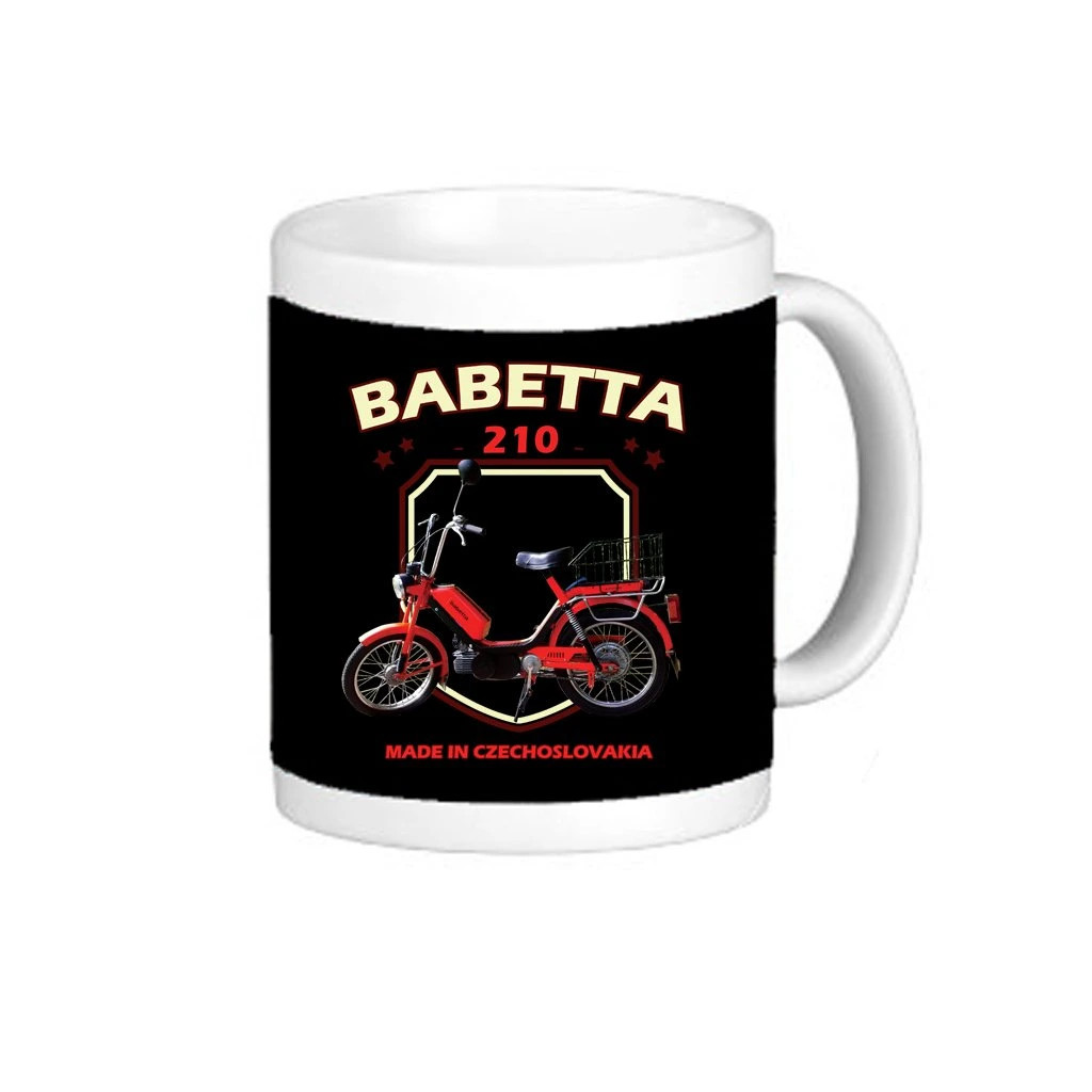 Hrnček Striker Babetta 210 - čierny-biely