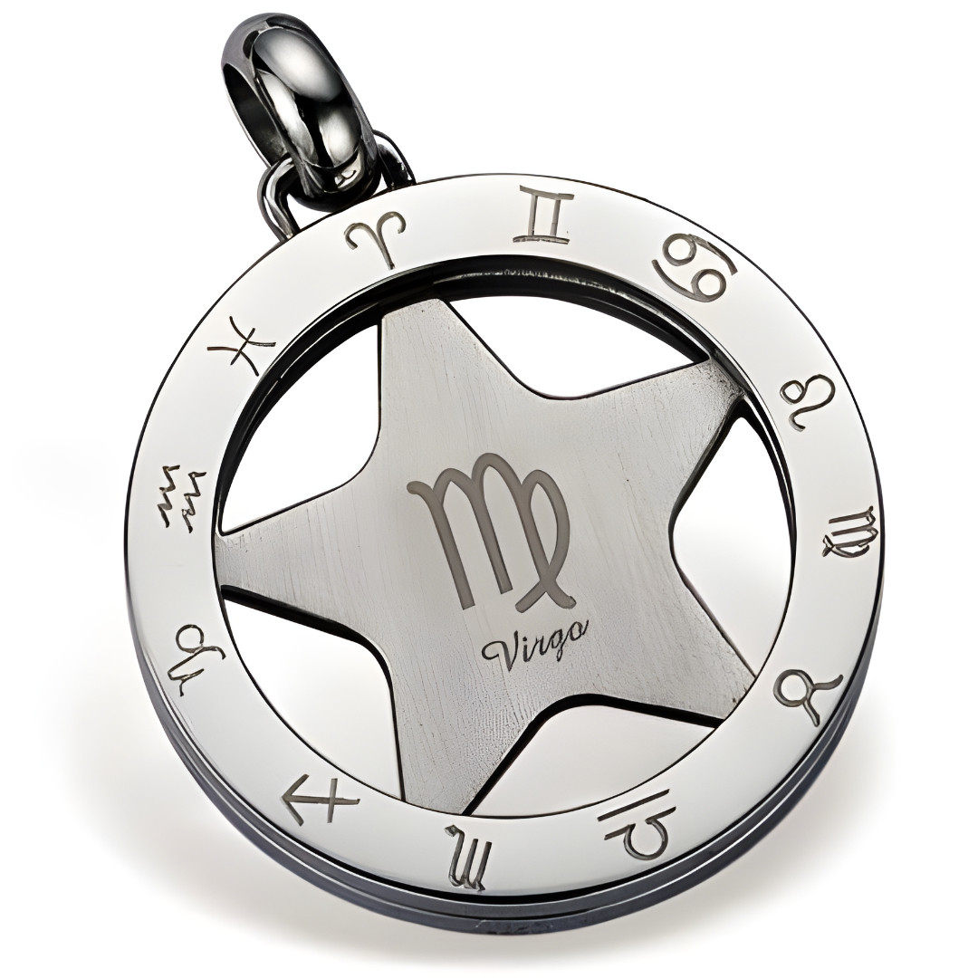 Prívesok na retiazku na krk Gaira Zodiac 3065 Panna - strieborný
