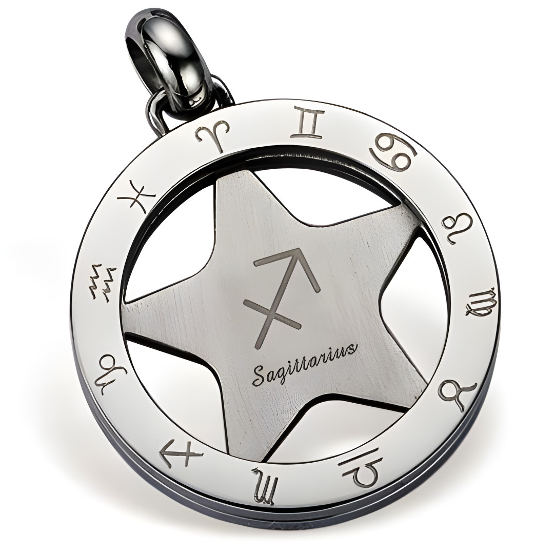 Prívesok na retiazku na krk Gaira Zodiac 3065 Strelec - strieborný