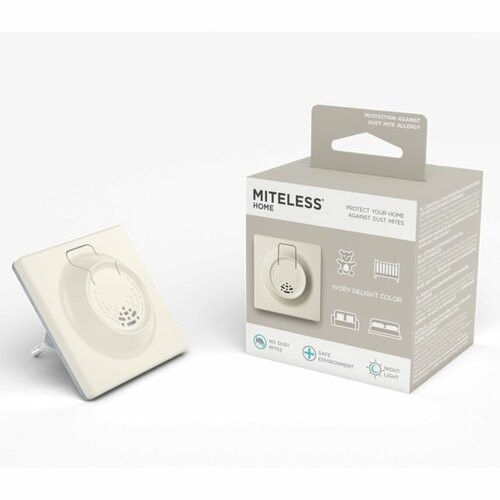 MITELESS® Home Ultrazvukový odpudzovač roztočov vdomácnosti, béžová farba