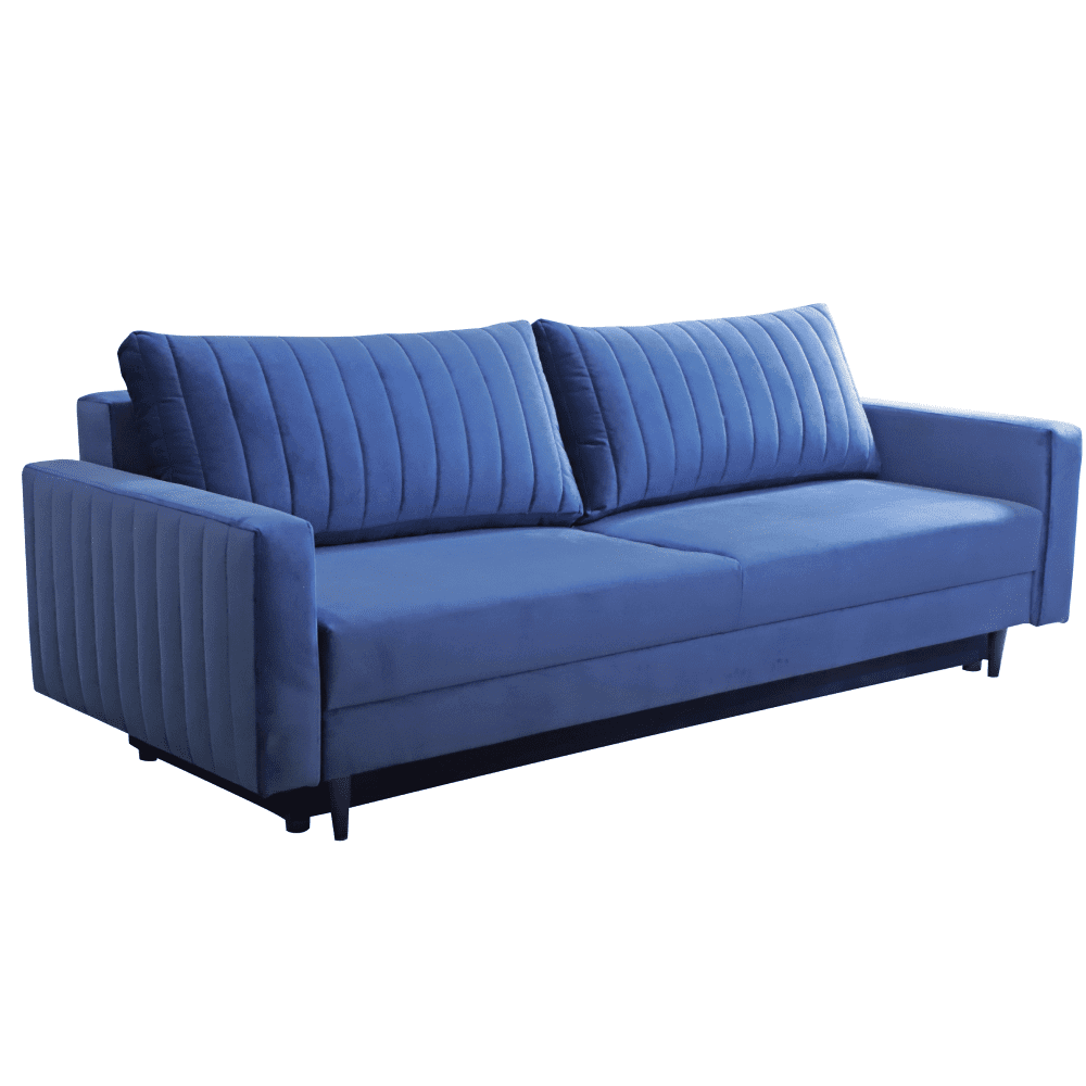 Rozkladacia pohovka, modrá, PALEM