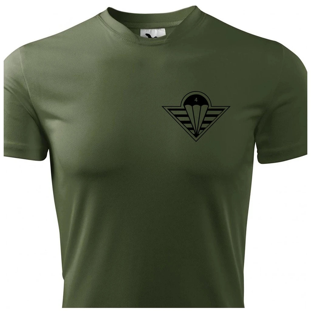 Tričko funkčné Striker AČR 4. brigáda rýchleho nasadenia Žatec - olivové, M