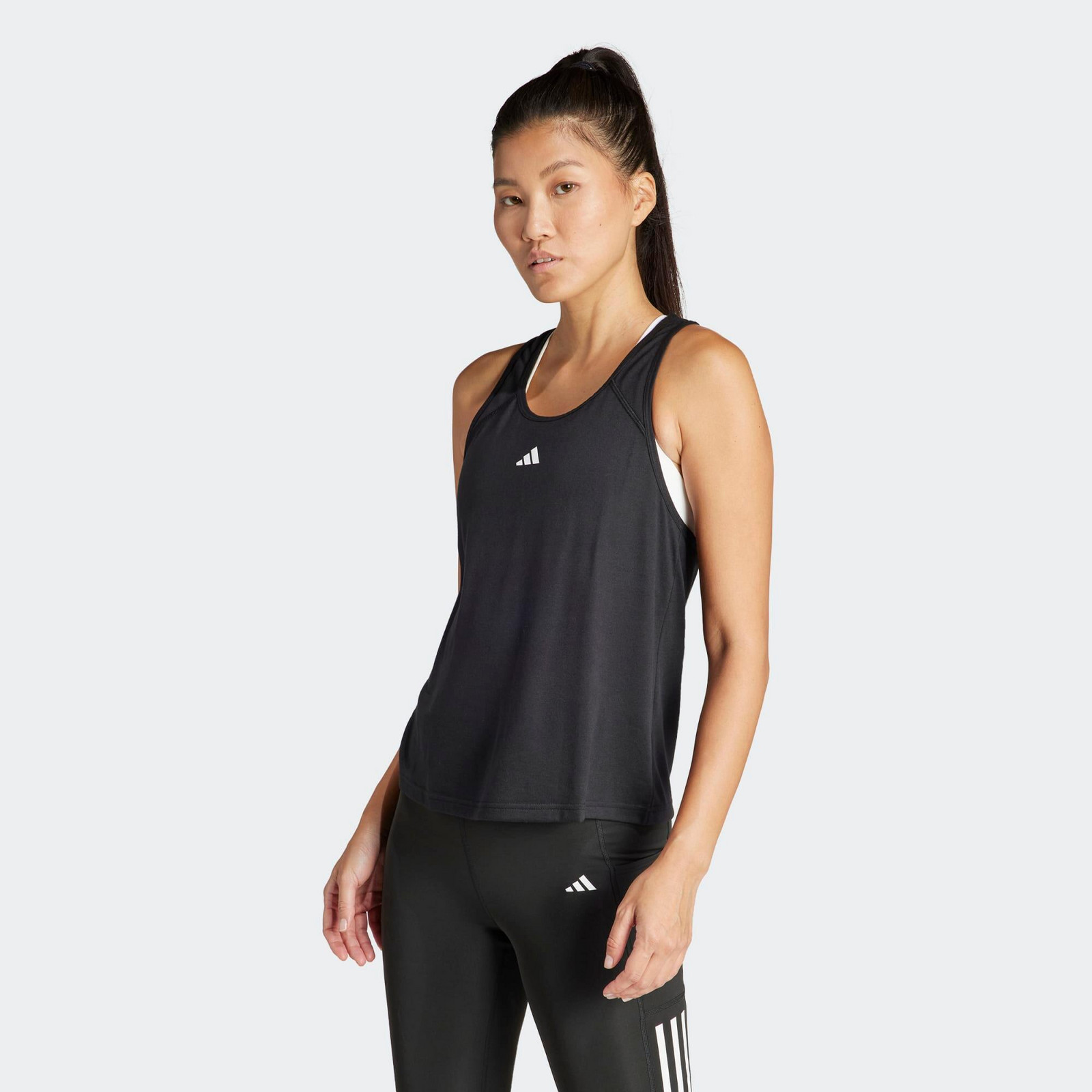 ADIDAS dámske tielko na fitness čierne