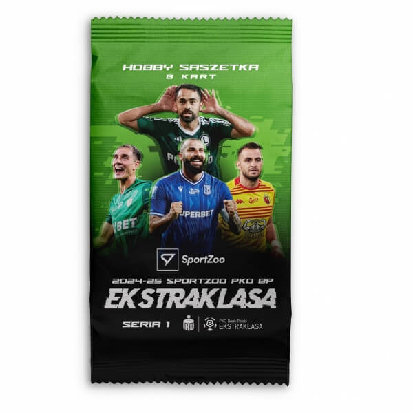 Sportzoo Futbalové karty Ekstraklasy 2024-2025 Hobby balíček 1. séria