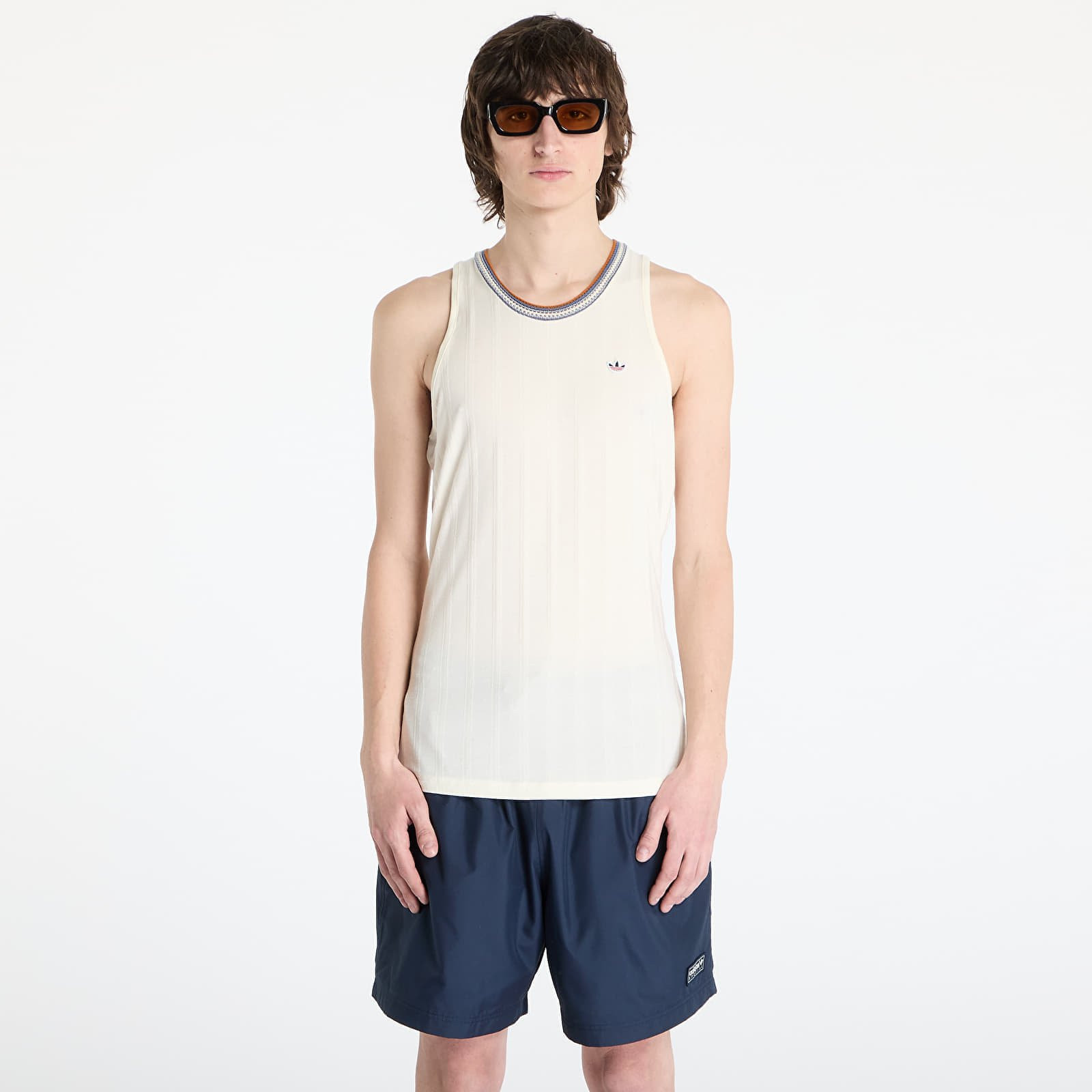 Tielko adidas x Clot Rib Tank Top Cream White S