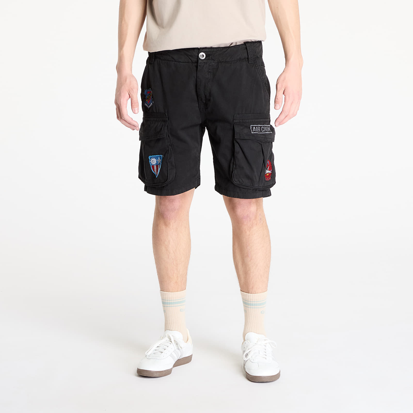 Šortky Alpha Industries Flying Tigers Shorts Black S/M