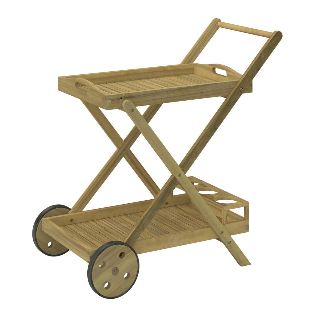 Ambia Garden ZÁHRADNÝ SERVÍROVACÍ VOZÍK, drevo, 85/90/53 cm