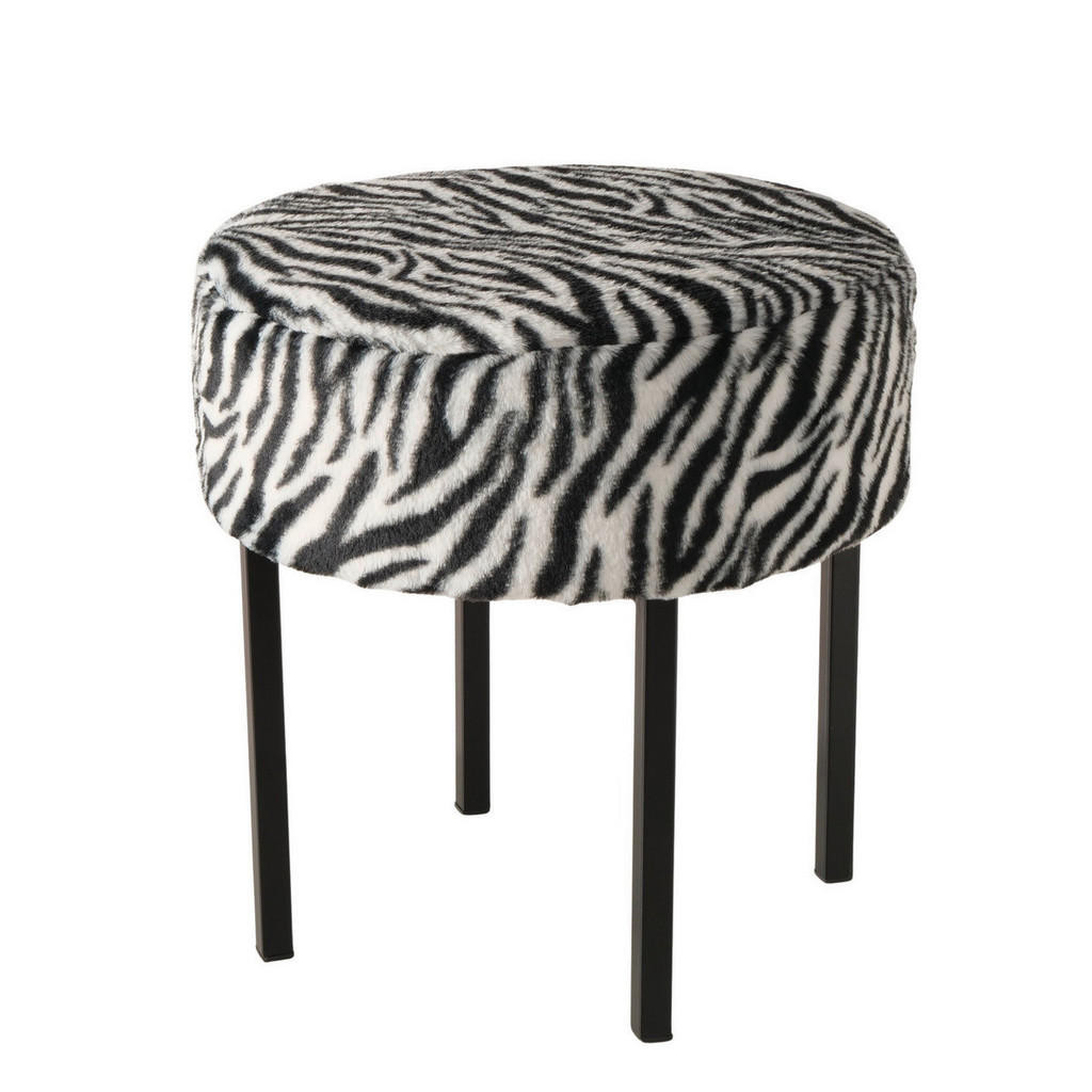 XXXL TABURETKA, kov, textil, 44/44/43 cm