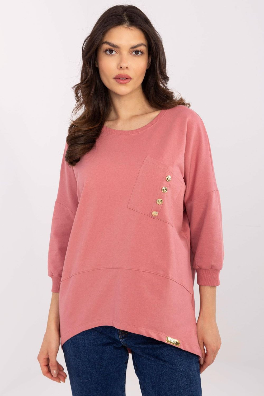 Blúzka CLM BZ 1263.49 tmavoružová S