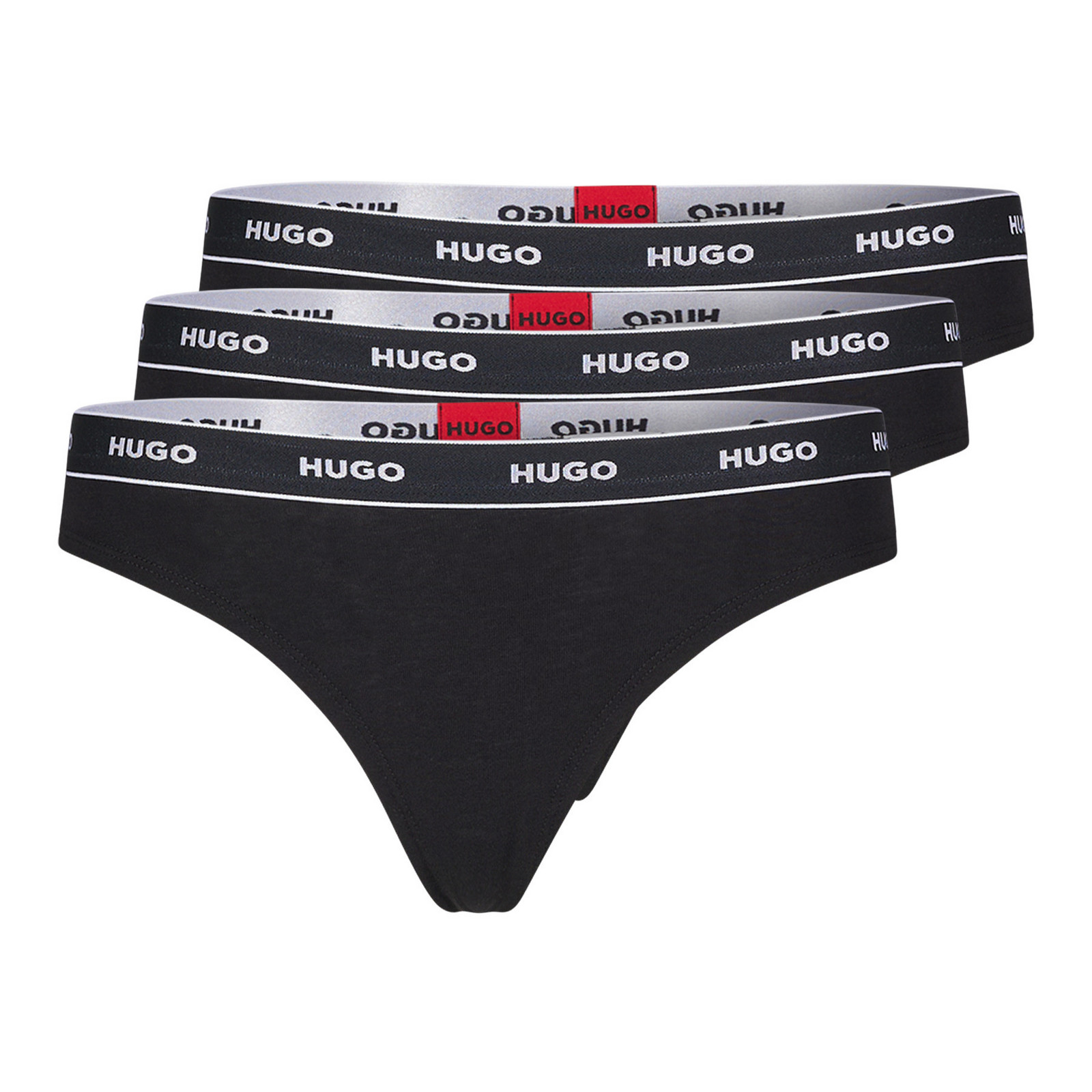 Dámske tangá BOSS 3Pack Stripe 50469681-001 - HUGO L
