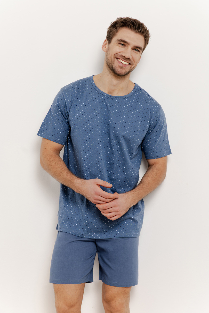3402 PÁNSKE PYŽAMO NICK 4XL-6XL JEANS 6XL