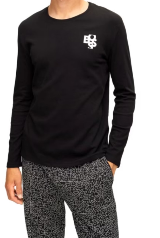 Pánske pyžamo 50479316 čierno-biele - HUGO Boss M