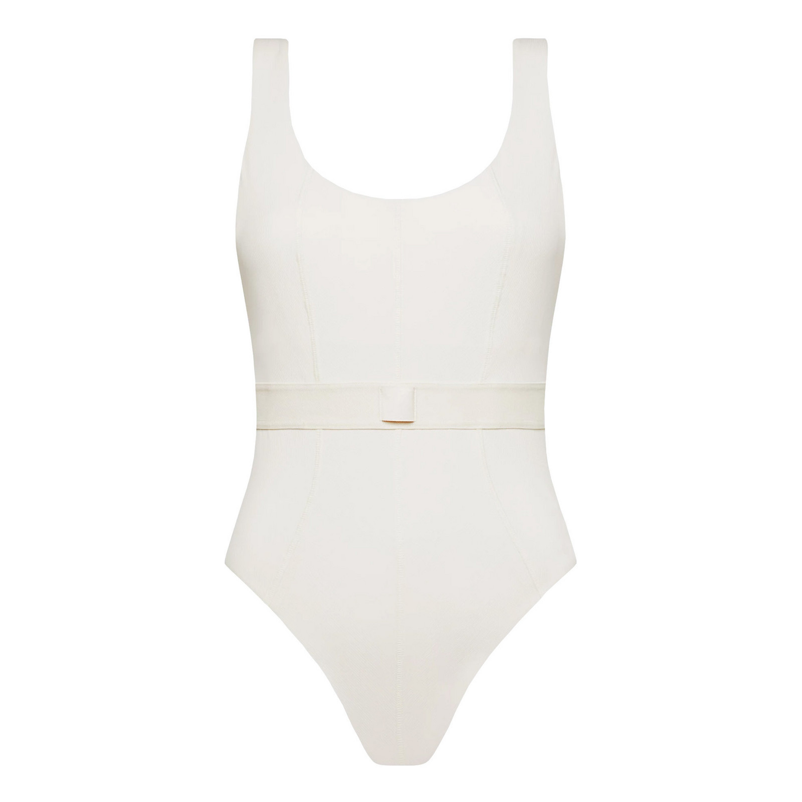 Dámske jednodielne plavky Monogram Rib KW0KW02151-PGA - Calvin Klein M