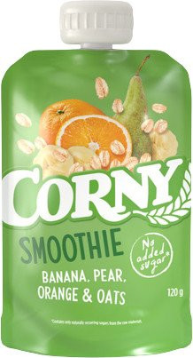 CORNY Smoothie kapsička banán, hruška, pomaranč, ovsené vločky 120 g