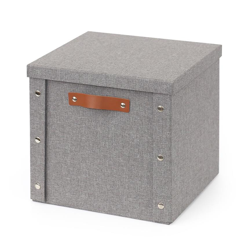 Skladací košík so západkami L sivý