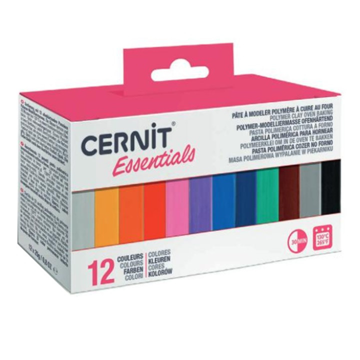 Polymerová hmota CERNIT sada 12x25 g Basic