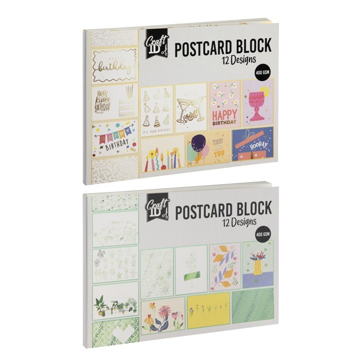 Blok na výrobu pohľadníc 17.6 x 12.5 cm 12 dizajnov | Various Types