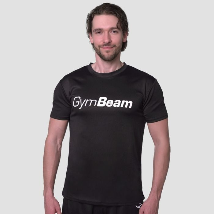 GymBeam Tričko Mesh Essence Black  S