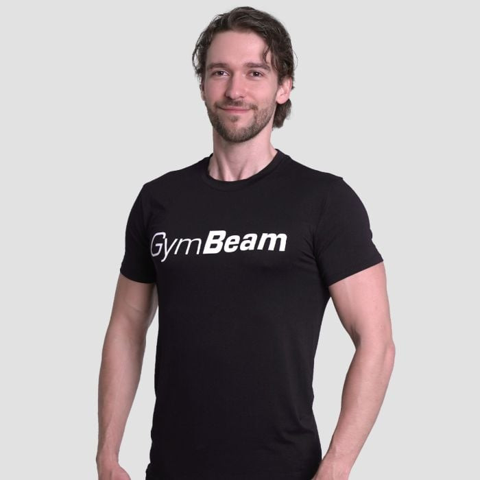 GymBeam Tričko Essence Black  XL