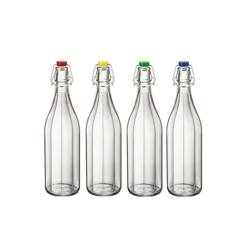 Bormioli Rocco Sklenená fľaša s clip uzáverom Oxford, 1 l