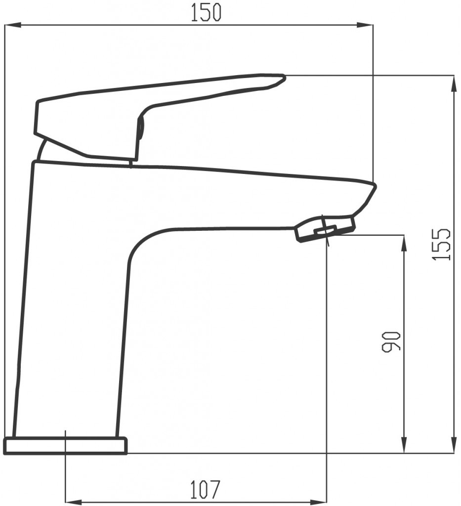 NOVASERVIS - Umývadlová batéria s výpusťou Metalia 54, chróm 54002,0
