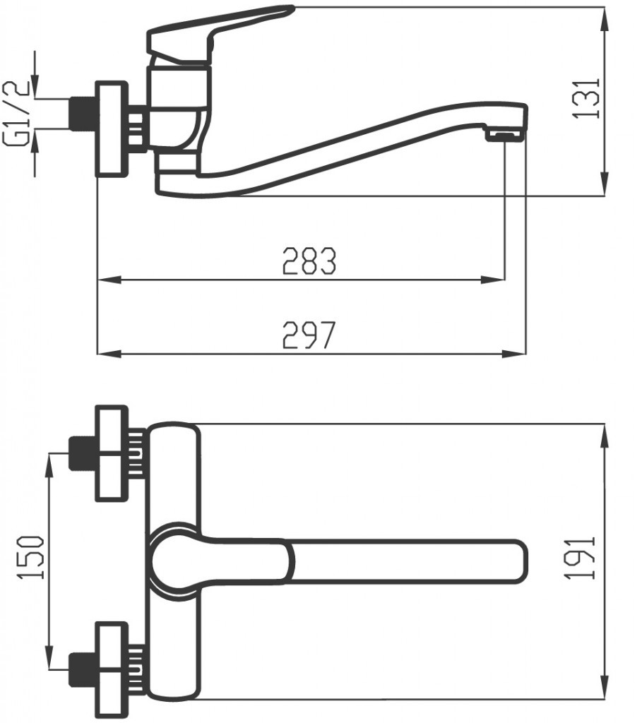 NOVASERVIS NOVASERVIS - Drezová umývadlová batéria 150 mm Metalia 54, chróm 54070,0