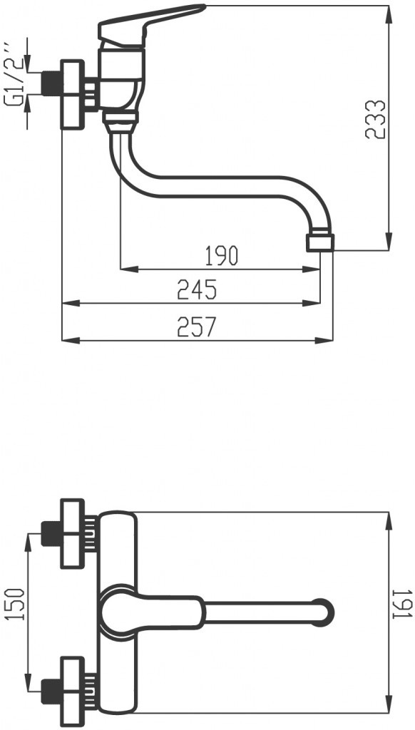 NOVASERVIS NOVASERVIS - Drezová umývadlová batéria 150 mm Metalia 54, chróm 54070/T,0