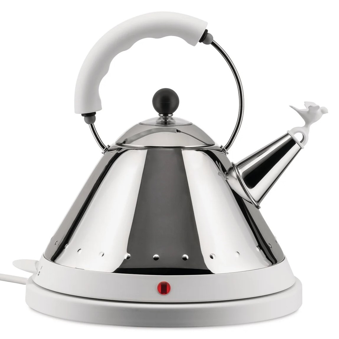 Rýchlovarná kanvica MG32 1,5 l, strieborná / biela, nerezová oceľ, Alessi