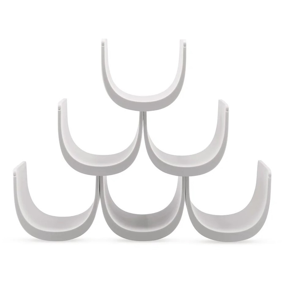 Držiak na fľaše vína NOE 34 cm, biela, plast, Alessi