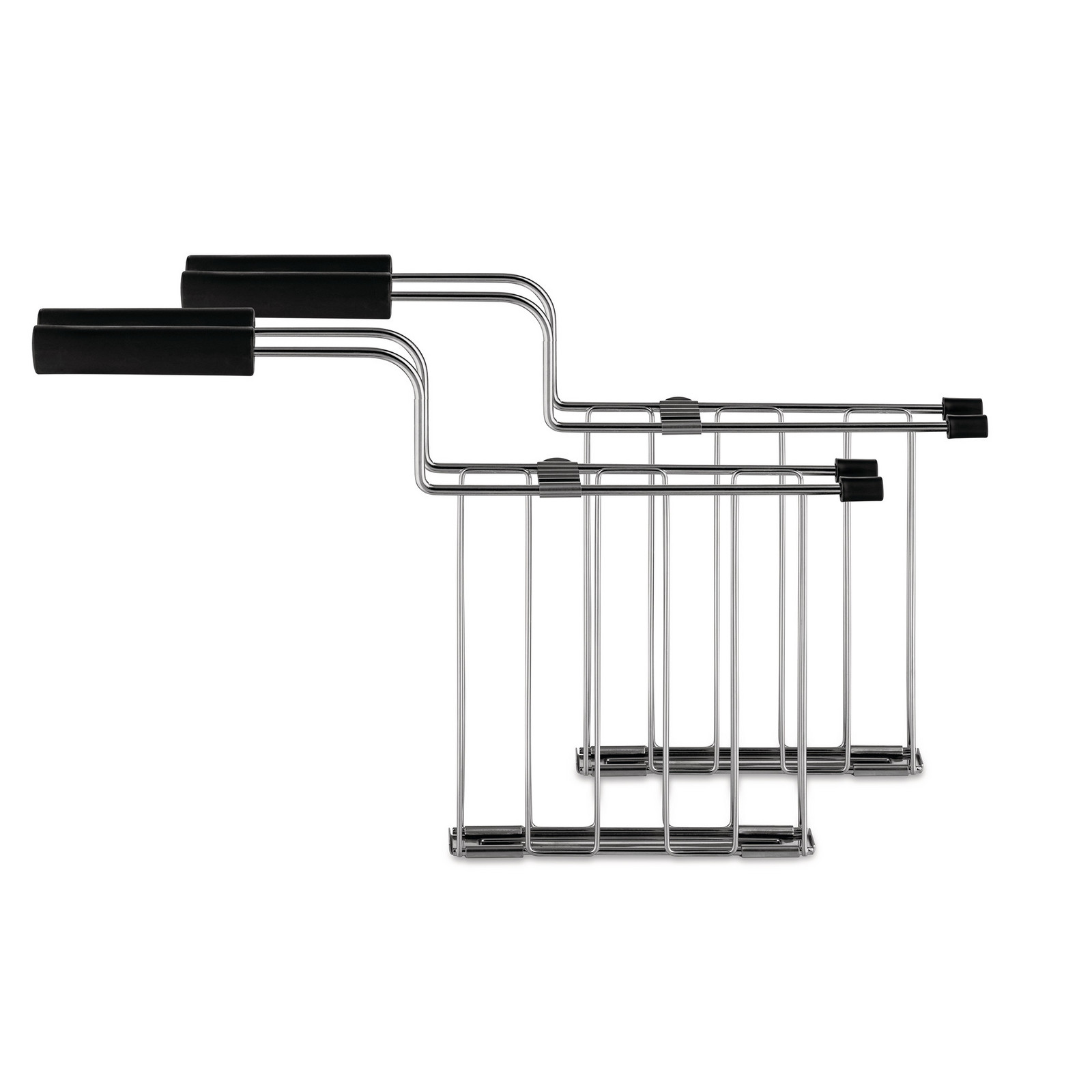 Mriežka do hriankovača TORU, sada 2 ks, strieborná / čierna, nerezová oceľ, Alessi