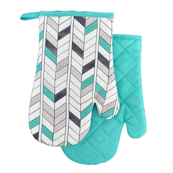 MAKRO - Chňapka s magnetom GEO 2ks tyrkysovošedá