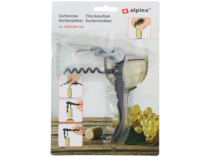 MAKRO - Vývrtka skladacia 12x2,3x1cm Alpina